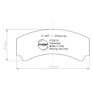 P-DEF kit for Ferodo brakes FRP3018