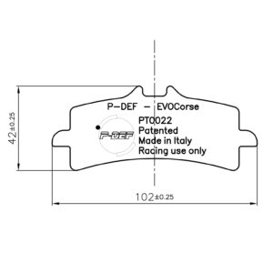 P-DEF kit for Ferodo brakes FDB2260
