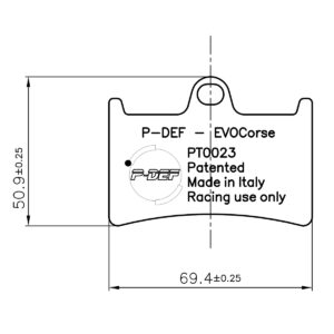 P-DEF kit for Ferodo brakes FDB605