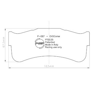 P-DEF kit for Ferodo brakes FRP3110