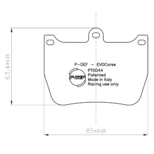 P-DEF kit for Ferodo brakes FRP3086