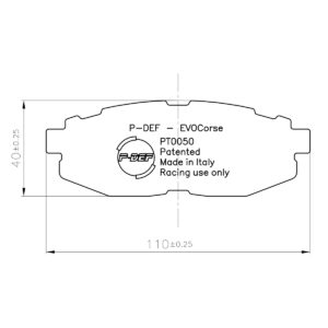 P-DEF kit for Ferodo brakes FCP4187