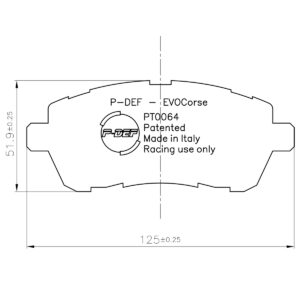 P-DEF kit for Ferodo brakes FCP4426