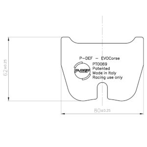 P-DEF kit for Ferodo brakes FRP3023R
