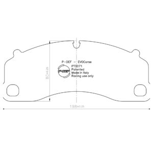 P-DEF kit for Ferodo brakes FCP4664