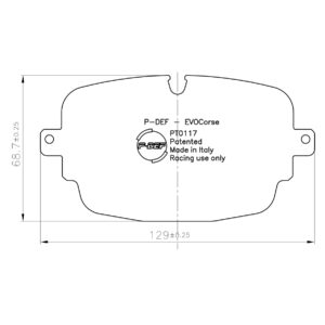 P-DEF kit for Ferodo brakes FDB5387